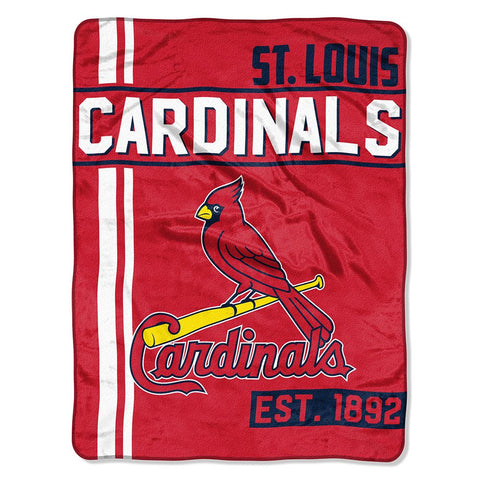 St. Louis Cardinals Mlb Micro Raschel Blanket (structure Series) (46in X 60in)