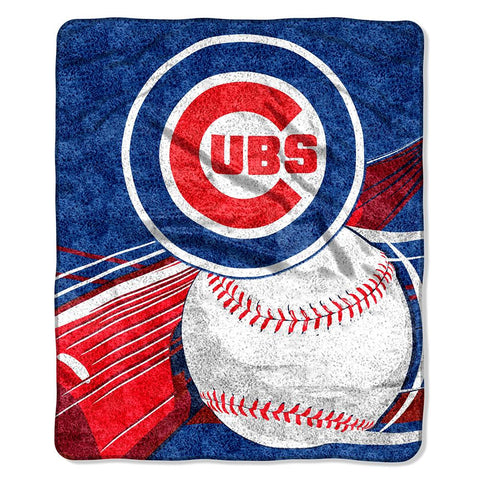 Chicago Cubs MLB Sherpa Throw (Big Stick Series) (50x60)