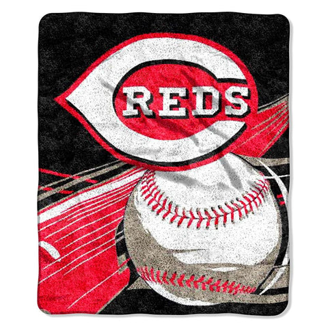 Cincinnati Reds MLB Sherpa Throw (Big Stick Series) (50x60)