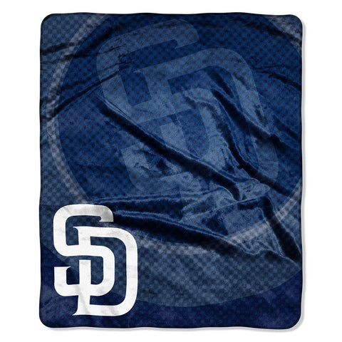 San Diego Padres MLB Royal Plush Raschel Blanket (Retro Series) (50in x 60in)