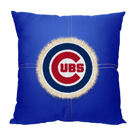 Chicago Cubs MLB Team Letterman Pillow (18x18)