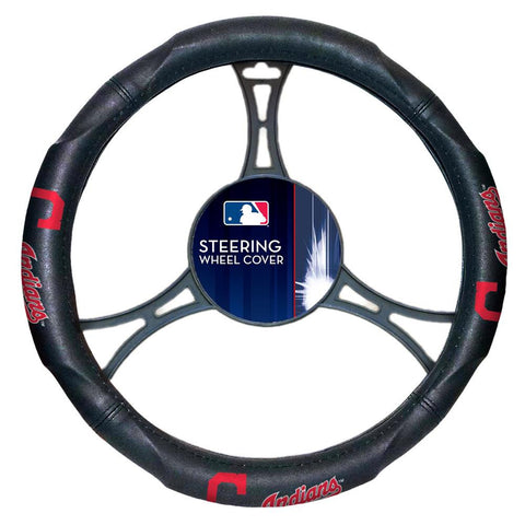 Cleveland Indians MLB Steering Wheel Cover (14.5 to 15.5)