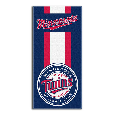 Minnesota Twins MLB Zone Read Cotton Beach Towel (30in x 60in)