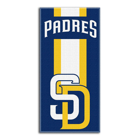 San Diego Padres MLB Zone Read Cotton Beach Towel (30in x 60in)