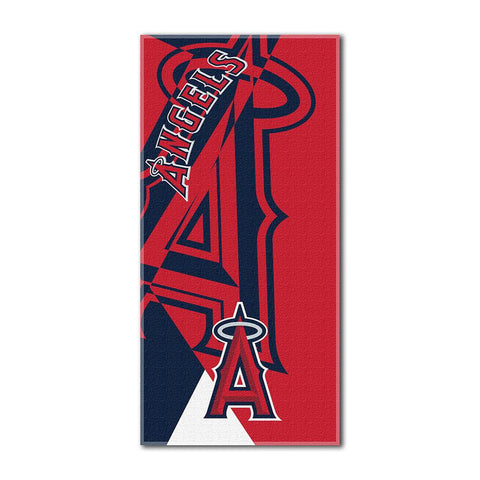 Los Angeles Angels MLB ?Puzzle? Over-sized Beach Towel (34in x 72in)