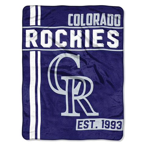 Colorado Rockies Mlb Micro Raschel Blanket (walk Off Series) (48"x60")