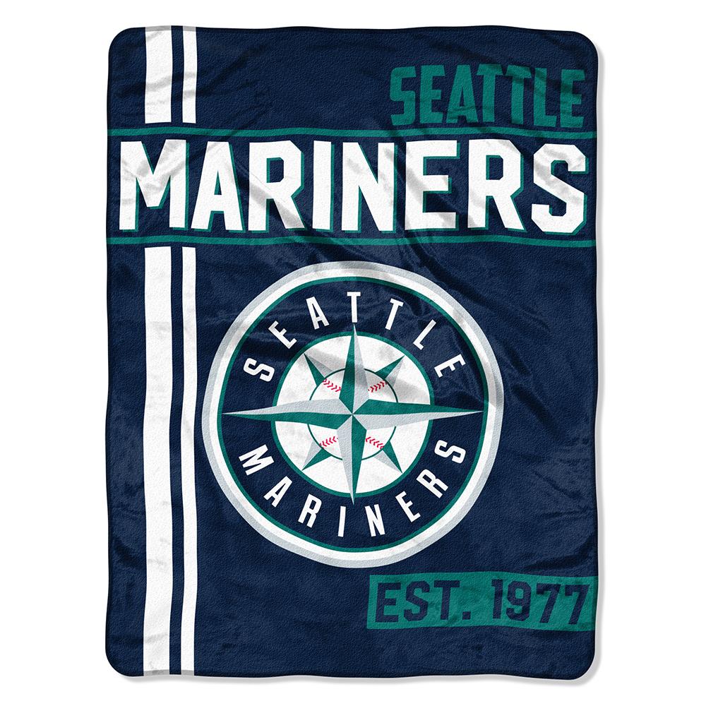 Seattle Mariners Mlb Micro Raschel Blanket (walk Off Series) (48"x60")