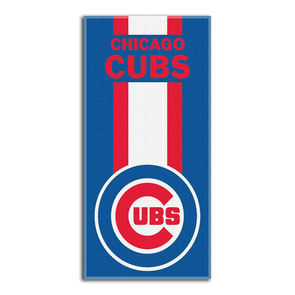 Chicago Cubs MLB Zone Read Cotton Beach Towel (30in x 60in)