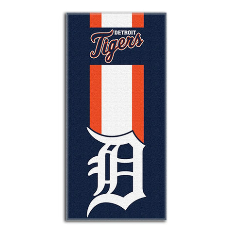 Detroit Tigers MLB Zone Read Cotton Beach Towel (30in x 60in)