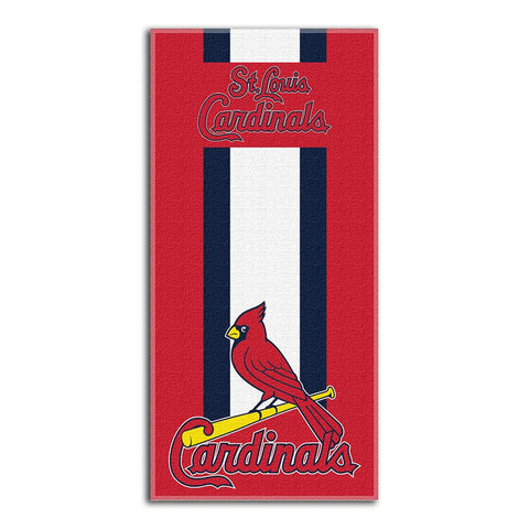 St. Louis Cardinals MLB Zone Read Cotton Beach Towel (30in x 60in)