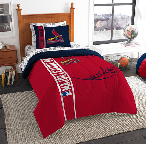 St. Louis Cardinals MLB Twin Comforter Bed in a Bag (Soft & Cozy) (64in x 86in)