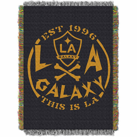 Los Angeles Galaxy MLS Woven Tapestry Throw Blanket (48x60)