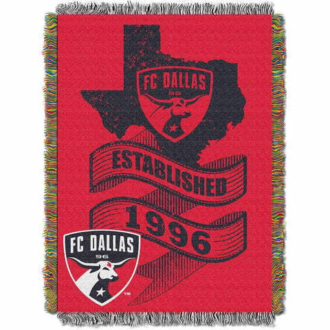 FC Dallas MLS Woven Tapestry Throw Blanket (48x60)