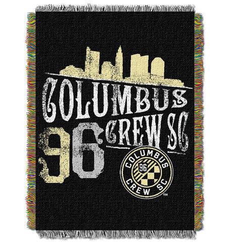 Columbus Crew MLS Woven Tapestry Throw Blanket (48x60)