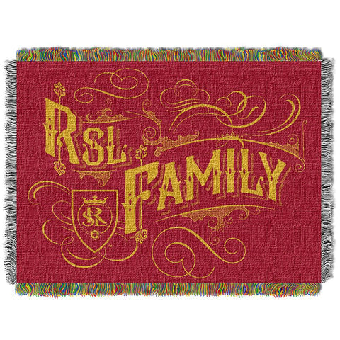 Real Salt Lake MLS Woven Tapestry Throw Blanket (48x60)