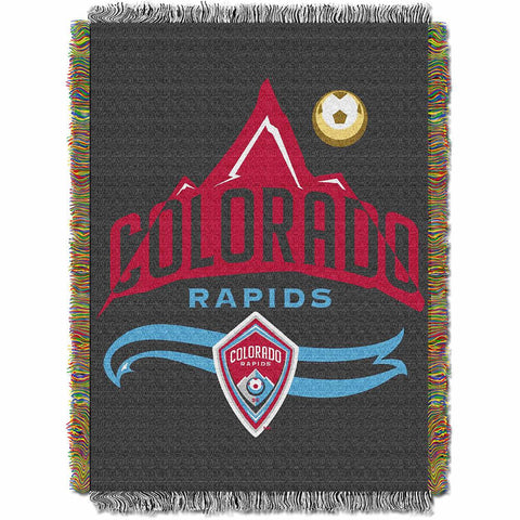 Colorado Rapids MLS Woven Tapestry Throw Blanket (48x60)