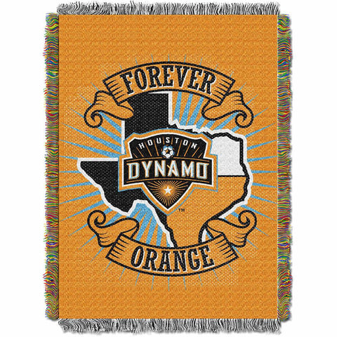 Houston Dynamo MLS Woven Tapestry Throw Blanket (48x60)