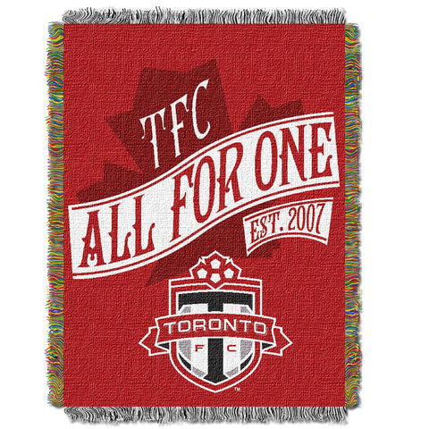 Toronto FC MLS Woven Tapestry Throw Blanket (48x60)