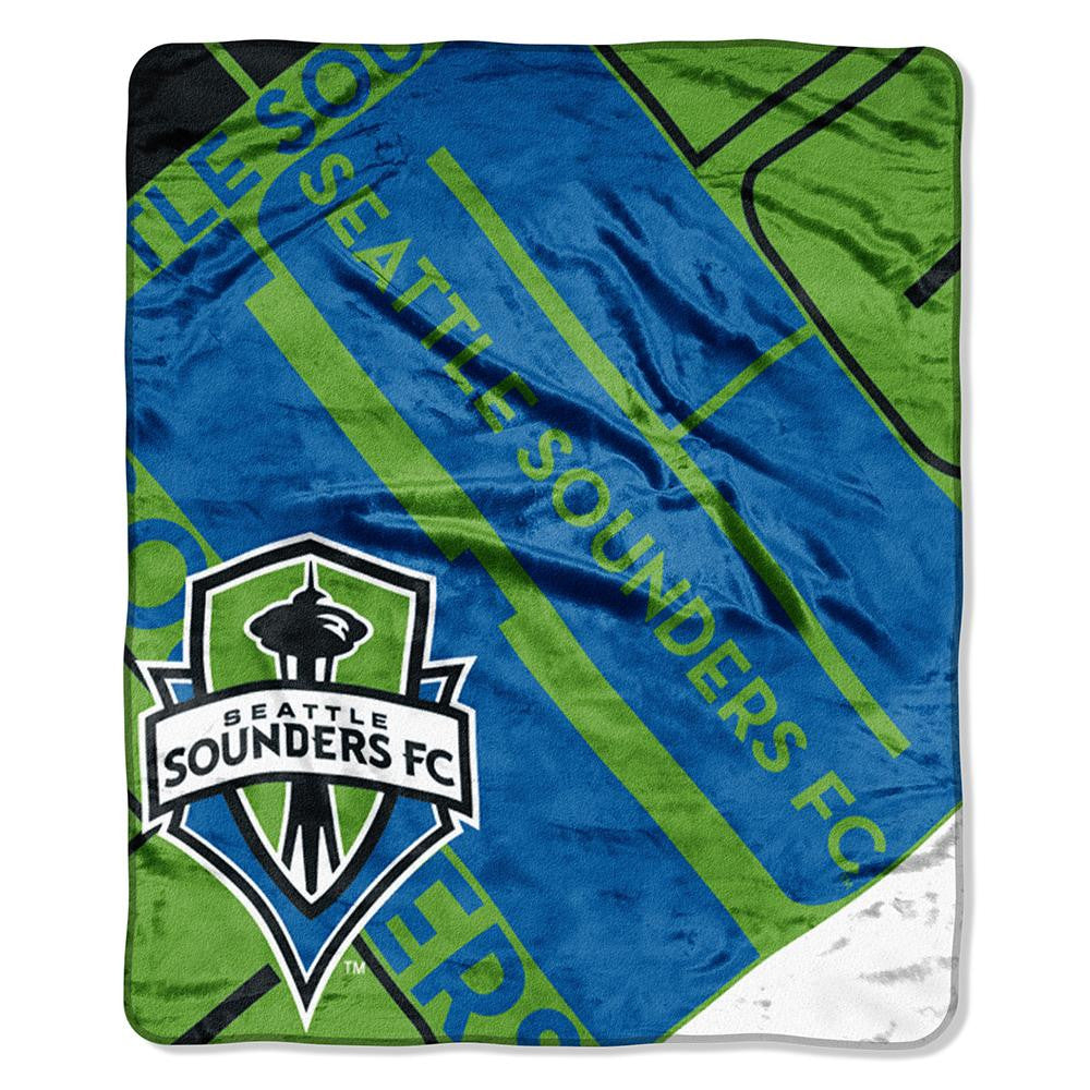 Seattle Sounders Fc Mls Royal Plush Raschel Blanket (50"x60")