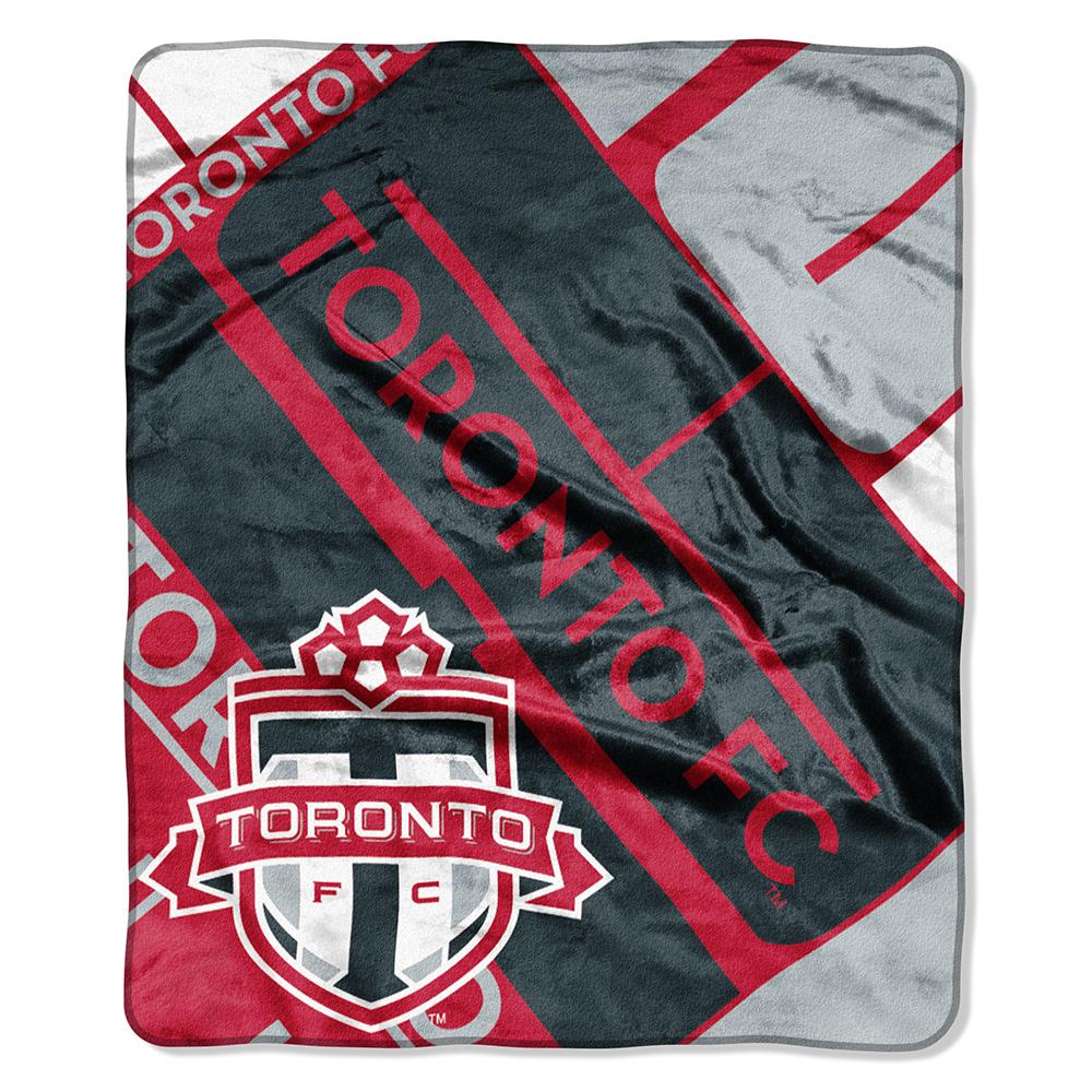 Toronto Fc Mls Royal Plush Raschel Blanket (scramble Series) (50"x60")