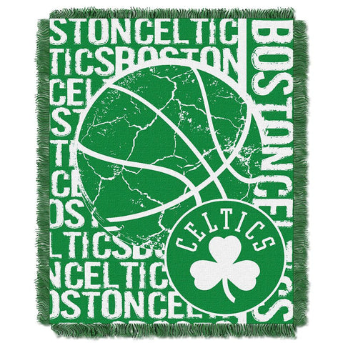 Boston Celtics NBA Triple Woven Jacquard Throw (Double Play Series) (48x60)