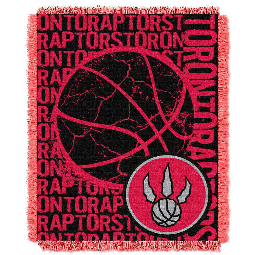 Toronto Raptors NBA Triple Woven Jacquard Throw (Double Play Series) (48x60)