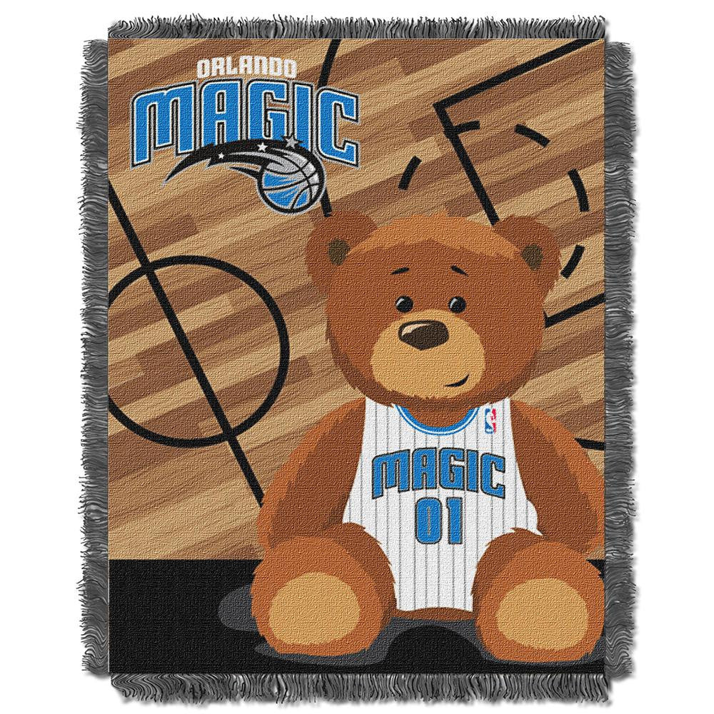 Orlando Magic NBA Triple Woven Jacquard Throw (Half Court Baby Series) (36x48)