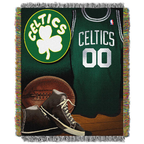 Boston Celtics NBA Woven Tapestry Throw (Vintage Series) (48x60)