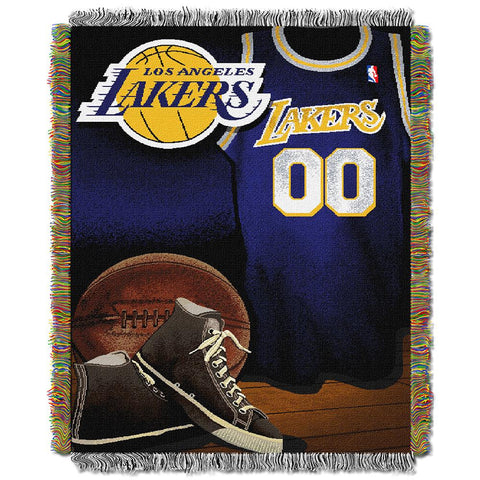 Los Angeles Lakers NBA Woven Tapestry Throw (Vintage Series) (48x60)