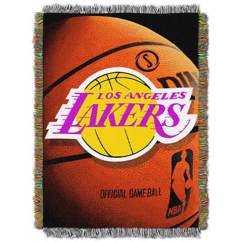Los Angeles Lakers NBA Woven Tapestry Throw Blanket (48x60)