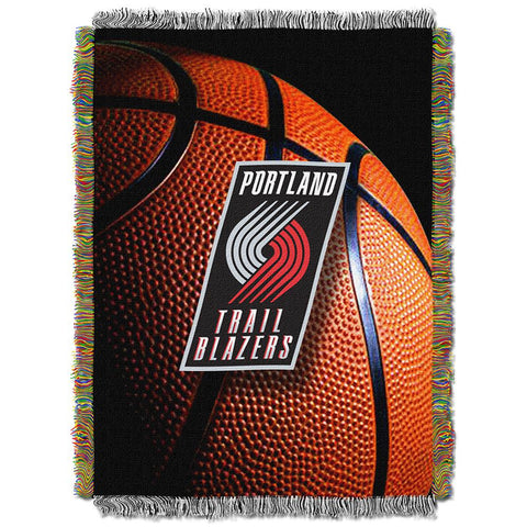 Portland Trail Blazers NBA Woven Tapestry Throw (48x60)