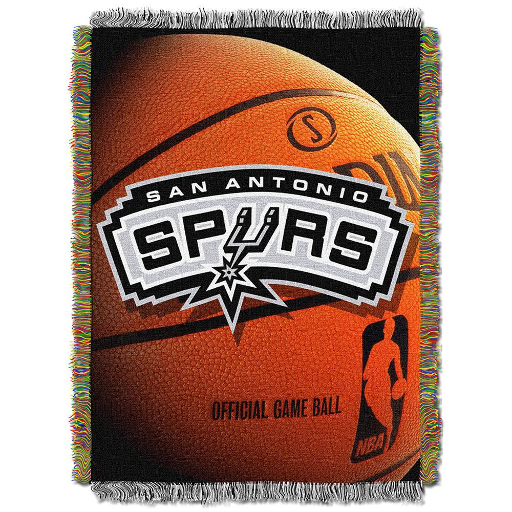 San Antonio Spurs NBA Woven Tapestry Throw Blanket (48x60)