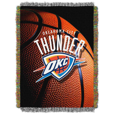 Oklahoma City Thunder NBA Woven Tapestry Throw (48x60)