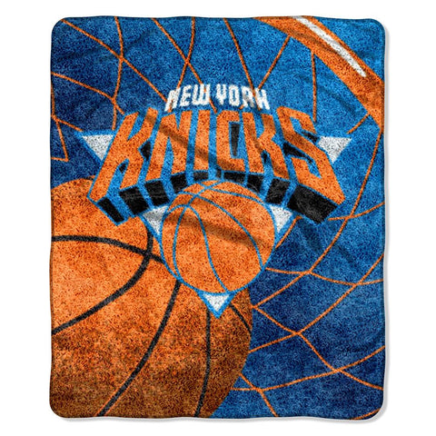 New York Knicks NBA Sherpa Throw (Reflect Series) (50x60)
