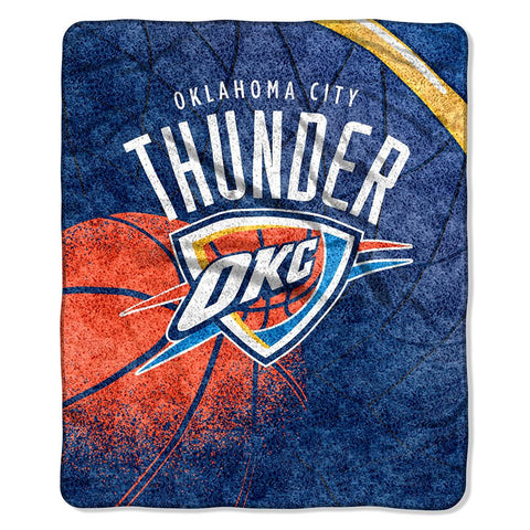 Oklahoma City Thunder NBA Sherpa Throw (Reflect Series) (50x60)