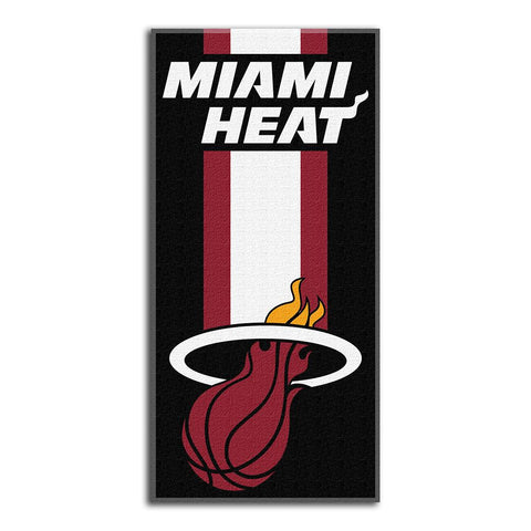 Miami Heat NBA Zone Read Cotton Beach Towel (30in x 60in)
