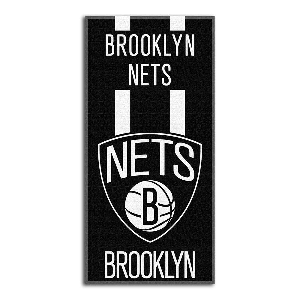 Brooklyn Nets NBA Zone Read Cotton Beach Towel (30in x 60in)