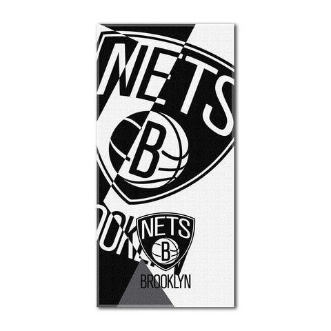 New York Nets NBA ?Puzzle? Over-sized Beach Towel (34in x 72in)
