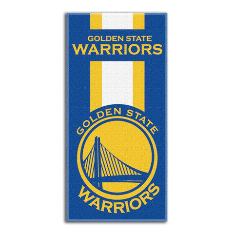 Golden State Warriors NBA Zone Read Cotton Beach Towel (30in x 60in)