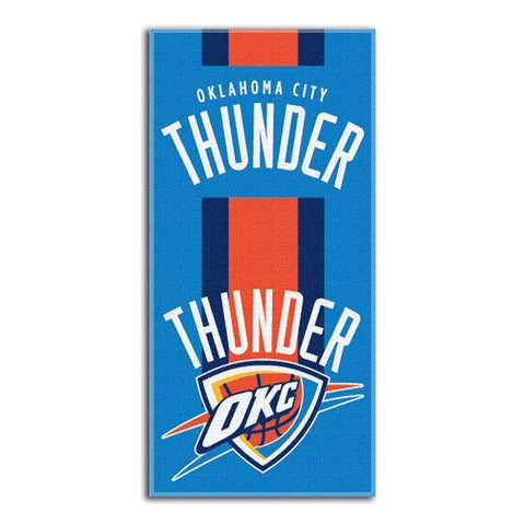 Oklahoma City Thunder NBA Zone Read Cotton Beach Towel (30in x 60in)