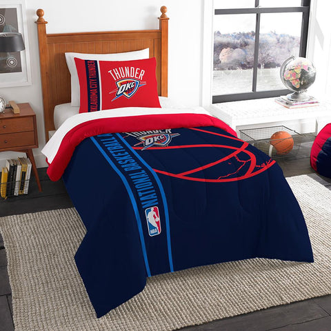 Oklahoma City Thunder NBA Twin Comforter Set (Soft & Cozy) (64 x 86)
