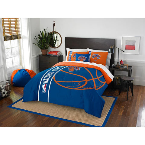 New York Knicks NBA Full Comforter Set (Soft & Cozy) (76 x 86)