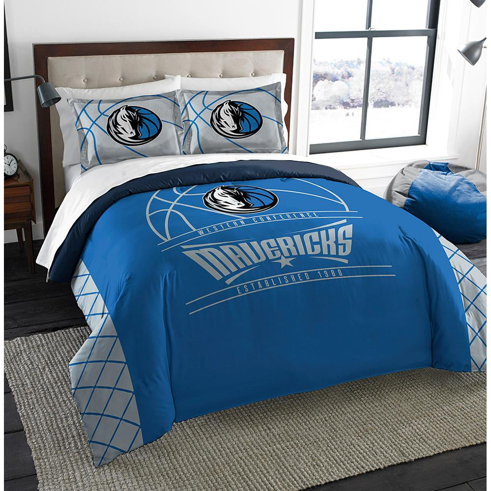 Dallas Mavericks Nba Full Comforter Set (reverse Slam Series) (86" X 86")