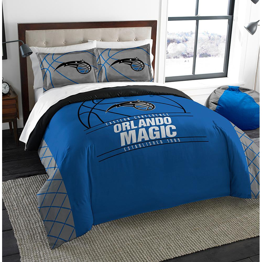 Orlando Magic Nba Full Comforter Set (reverse Slam Series) (86" X 86")