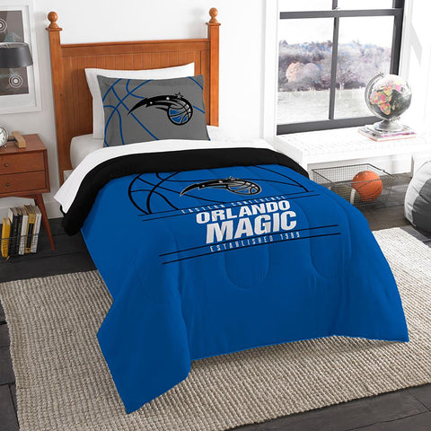 Orlando Magic Nba Twin Comforter Set (reverse Slam Series) (64" X 86")