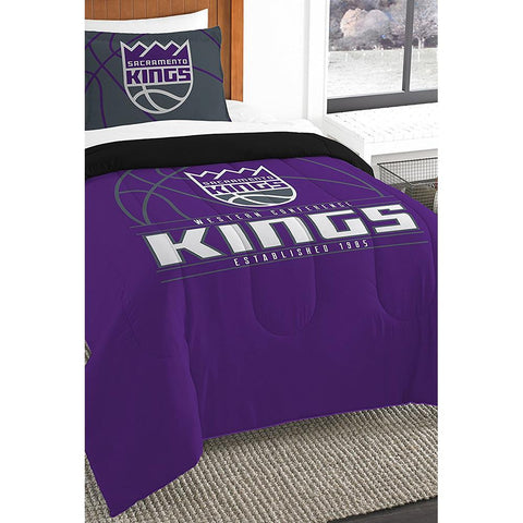 Sacramento Kings Nba Twin Comforter Set (reverse Slam Series) (64" X 86")