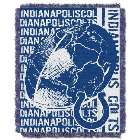 Indianapolis Colts NFL Triple Woven Jacquard Throw (Double Play) (48x60)