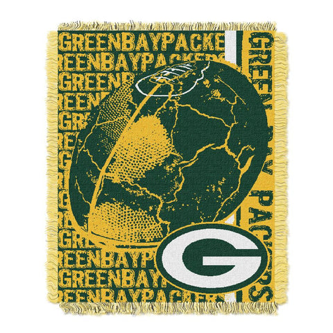 Green Bay Packers NFL Triple Woven Jacquard Throw (Double Play) (48x60)