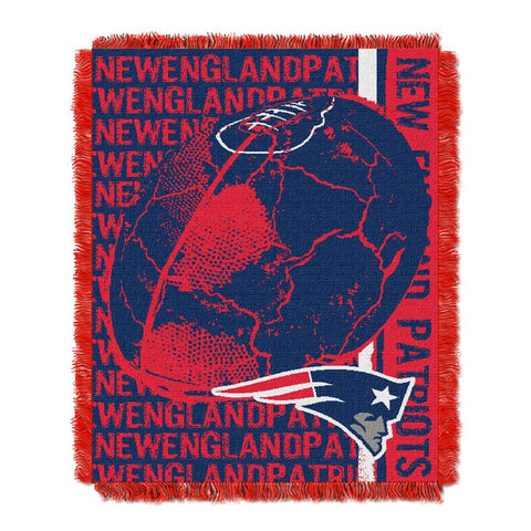 New England Patriots NFL Triple Woven Jacquard Throw (Double Play) (48x60)