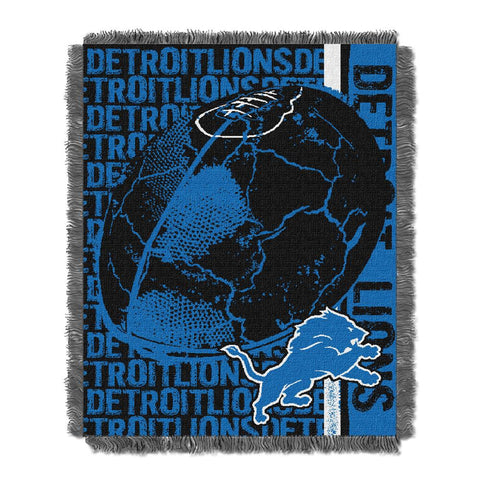 Detroit Lions NFL Triple Woven Jacquard Throw (Double Play) (48x60)